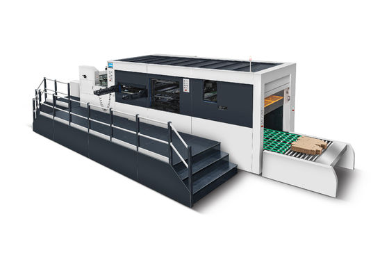 Automatic Sticker Die Cutting And Creasing Machine 0.7Mpa Pressure With Stripping