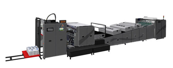 Varnish Control Spot UV Machine Steel Spot UV Coater With Automatic Feeder And Sheet Transferring