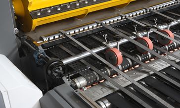 Chemical Resistant Paper Slitting Rewinding Machine 380V 28kW 3 Phase Anti Curl