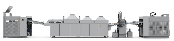 High Speed Automatic UV Glazing Machine Four Suction Feida Water Base Dual Coating System