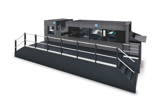 26KW Die Cutting Creasing Machine 8000 Sheets/H Cardboard Creasing Machine For Stickers And Trademarks