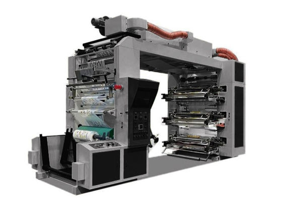 Automatic 1400mm 6 Colour Flexo Printing Machine Steel 380V 50hz 3ph Flexographic Printing Press