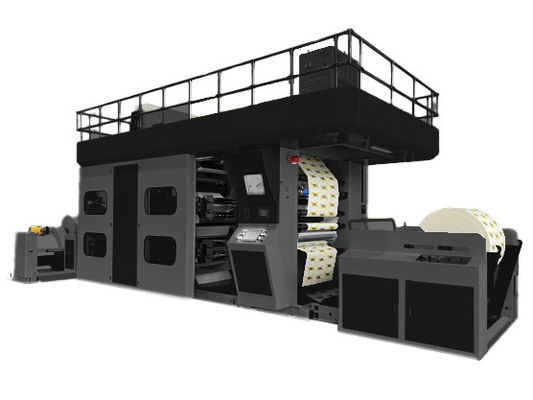 Electric Flexo Printing Machine 200m/Min Flexographic Printing Press PLC Control