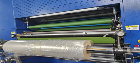 High Speed Film Lamination Machine Electromagnetic Oil Combined Heating Multi-knife Cutting System Automatic Feeding