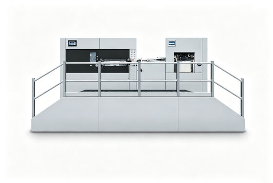 Automatic Die Cutting Machine Heavy Duty Die Cutter Corrugated Cardboard Paper Box Production Line